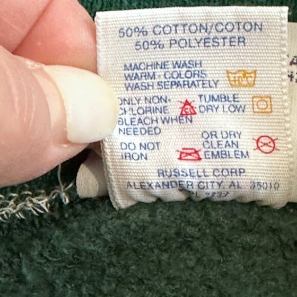 Vintage Morning Sun Sweatshirt Double Collar Winter Snow Farm Cardinals LARGE - Picture 6 of 14